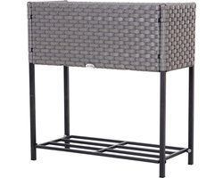 Plantentafel - Plantenstandaard - Plantenbak - Bloempot - Bloembakken voor buiten - Planten - 70 x 30 x 72 cm