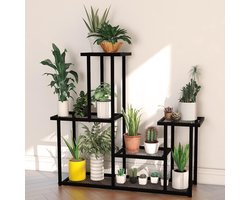 Plantentafel Stand-alone - bloemenstandaard - binnen en buiten - meerdere verdiepingen - plantenrekhouder - hoek woonkamer - balkon - terras - tuin (M) plantentafel