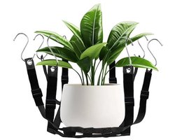 Plantenverhogend inzetstuk - Voor bloempot - Standaard - Planten verplaatsen - In hoogte verstelbaar - 40 x 40 cm - Zwart