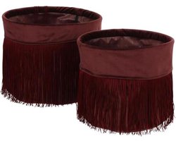 Plantenzak - Romy Pot Paars Set Van 2 - H26xd30cm