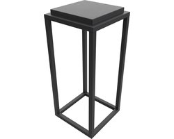 Plantenzuil Zwart - Sokkel - Metaal - Light - 85 cm