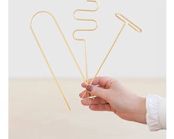 Plantje.nl - Plantensteunen - Goud - 3 stuks - Voor klimplanten