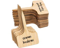 Plantlabel bamboe - 20 stuks - Plantkaartjes, plantenlabels, plantenstekers, moestuinbordjes, plantstekers, plantenetiket voor in de tuin