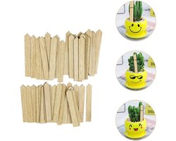 Plantlabel bamboe-50stuks - Plantkaartjes, plantenlabels, plantenstekers, moestuinbordjes-plantenetiket voor in de tuin