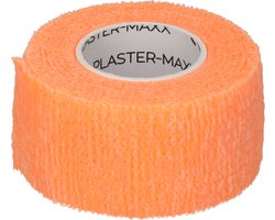 Plastermaxx Pleisters op rol Waterproof - Hypoallergene & elastische pleister - Oranje - werkt zonder lijm - Rekbaar - anti allergisch - latex vrij - absorbeert bloed - afscheurbaar - lengte 450cm x breedte 2,8cm voor thuis of op reis