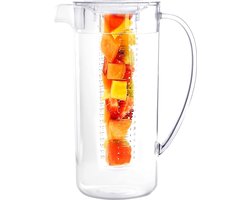 Plastic 2L Jug with Lid for Iced Tea, Sangria, Lemonade (With Filter)