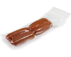 Plastic buisspoel - 12 cm x 10 m - Transparant
