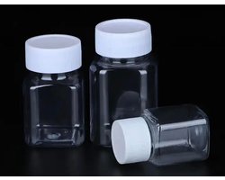 Plastic Potjes met Deksel | Reispotjes Hervulbaar | Cosmetica potje | Lege Potjes