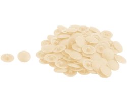 Plastic Ronde Vorm Phillips Schroef Cap Cover 12 mm Diameter 96 stuks Beige - Set voor Meubel Montage en Afwerking met Schroeven