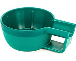 Plastic Scheerzeep Kom met Antislip Handvat, Brede Opening, Grote Capaciteit voor Makkelijk Schuimen, Ideaal voor Nat Scheren en Scheercrème voor Mannen (Groen)