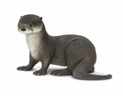 Plastic speelgoed figuur rivierotter 14 cm