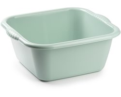 PlasticForte Afwasbak teil - 20 liter - groen - kunststof - 46 x 42,5 x 30,5 cm - huishoud teilen - spoelbak