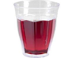 Plasticforte drinkglas - kunststof - transparant - 250 ml - drinkglazen