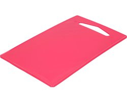 Plasticforte Keuken Snijplank - roze - 36 x 24 cm - kunststof - voor groente, fruit, vlees en vis