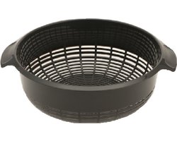 Plasticforte keuken vergiet - kunststof - antraciet - afgieten - breed model - 27 x 23 x 9 cm