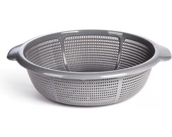 Plasticforte Keuken vergiet - zilver - 35 x 31 x 10 cm - kunststof - afgieten