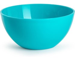 Plasticforte kommetjes/schaaltjes - dessert/ontbijt - kunststof - D17 x H7 cm - blauw - BPA vrij