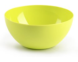 Plasticforte kommetjes/schaaltjes - dessert/ontbijt - kunststof - D17 x H8 cm - groen - BPA vrij