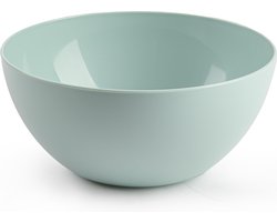 Plasticforte kommetjes/schaaltjes - dessert/ontbijt - kunststof - D17 x H8 cm - mintgroen - BPA vrij