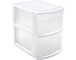 PlasticForte Ladeblok - 2 lades - bureau organizer - 39 x 29 x 40 cm