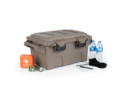 Plasticforte Nood Pakket opberg box kist - waterdicht - kunststof - 47 x 30 x 21 cm - 30 liter