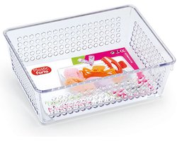 Plasticforte Opbergbakje - mandje - organizer - 18 x 13 cm - transparant