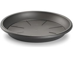 Plasticforte plantenpot onder schotel / opvang schaal - antraciet - dia 45 cm - Kunststof - voor een pot met dia 55/60 cm