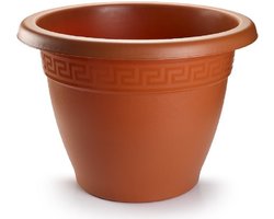 Plasticforte Plantenpot - terracotta bruin - D50 x H40 cm - bloempot - kunststof - rond