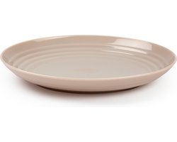 Plasticforte Rond bord/camping bord - D25 cm - beige - kunststof