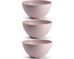 Plasticforte Schaaltjes - 6x - roze - kunststof - 15 x 8 cm - kommen