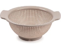 Plasticforte Vergiet - kunststof - zeep - D23 x H10 cm - taupe