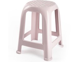Plasticforte Zit krukjes - roze - kunststof - 37 x 37 x 46 cm - extra zitplaatsen