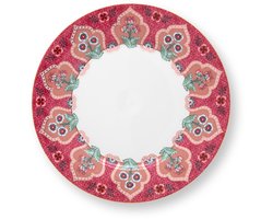 Plate Flower Festival Deco Dark Pink 21cm