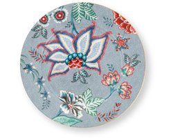 Plate Flower Festival Light Blue 17cm