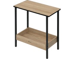 Platenspeler Meubel – Ip Kast – Platenkast - vinyl - Platen - Opbergsysteem - 50x55x25 Cm - Hout - Licht Bruin