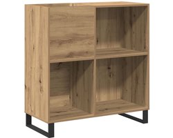 Platenspeler meubel - LP-kast - Platenspelerkast - Draaitafelstandaard - Platenspelerstandaard - Vintage Displayplank - Bruin