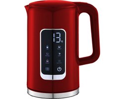 Platinet PEKR723R Waterkoker - Met Display - Warmhoud functie met Geheugen - 1.7L - Rood
