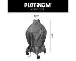 Platinum AeroCover - Barbecuehoes - Ø94cm - Ademend - Waterproof - Hoge kleurechtheid
