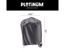 Platinum AeroCover - Kogelbarbecuehoes - Ø57cm - Ademend - Waterproof - Hoge kleurechtheid