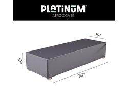 Platinum AeroCover - Ligbedhoes - 210x75x40cm - Ademend - Waterproof - Hoge kleurechtheid