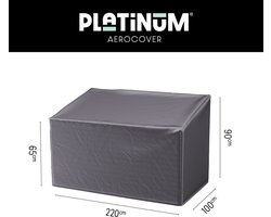 Platinum AeroCover - Loungebankhoes - 220x100xH65/90cm - Ademend - Waterproof - Hoge kleurechtheid