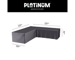 Platinum AeroCover - Loungebankhoes L-vorm - 235x235x100xH70cm - Ademend - Waterproof - Hoge kleurechtheid