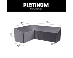 Platinum AeroCover - Loungebankhoes L-vorm - 270x210x85xH65/90cm Links - Ademend - Waterproof - Hoge kleurechtheid