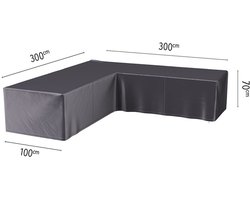 Platinum AeroCover - Loungebankhoes L-vorm - 300x300x100xH70cm - Ademend - Waterproof - Hoge kleurechtheid