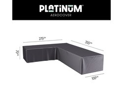 Platinum AeroCover - Loungebankhoes L-vorm - 355x275x100xH70 Links - Ademend - Waterproof - Hoge kleurechtheid