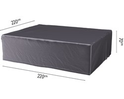 Platinum AeroCover - Loungesethoes - 220x220xH70cm - Ademend - Waterproof - Hoge kleurechtheid