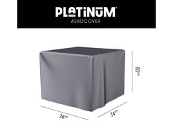 Platinum AeroCover - Loungetafelhoes - 74x74xH60cm - Ademend - Waterproof - Hoge kleurechtheid