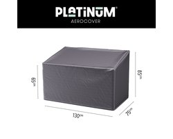 Platinum AeroCover - Tuinbankhoes - 130x75xH65/85cm - Ademend - Waterproof - Hoge kleurechtheid