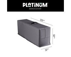 Platinum AeroCover - Tuinkussenhoes - 125x32xH50cm - Ademend - Hoge kleurechtheid