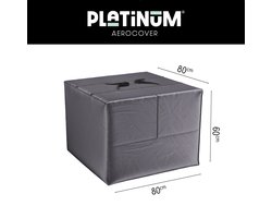 Platinum AeroCover - Tuinkusssenhoes - 80x80xH60cm - Ademend - Hoge kleurechtheid